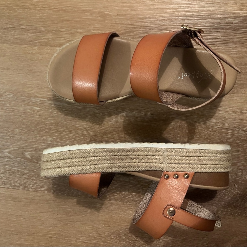 Xappeal Brown Espadrille Sandals